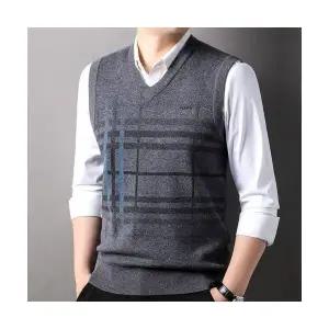 코아픽샵 남사친 니트 가을 기모 양털 민소매 키작남 조끼 꾹3