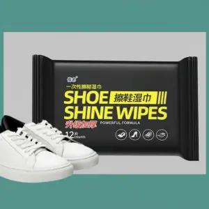 신발 물티슈 클리너 12매 운동화 세탁 슈즈 세정 티슈 신발닦는 지우개 클렌징 세정제