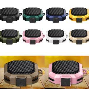 스위치 버클이 있는 블루투스 이어폰 커버 케이스 탄소 섬유 패턴 쉘 삼성 갤럭시 버드/라이브/프로/FE에