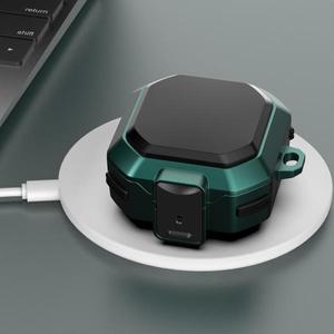 스위치 버클과 낙하 방지 케이스가 있는 삼성 갤럭시 버즈 라이브/프로/2프로/FE 블루투스 헤드폰 커버에