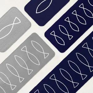 물고기패턴 순면 소파러그 퀼팅매트 거실용 안방 의자깔개 면소재 홈데코 내추럴