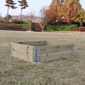 중형 조립식 텃밭상자 2단/3단 옥상 플랜트박스  방부목   도로 정원 쿠바식 대형 화분 공장 제작