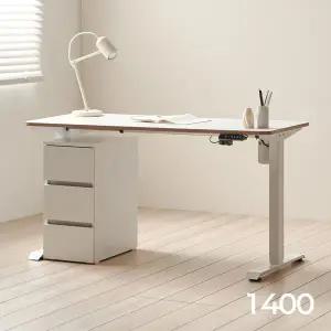 아씨방가구 리프트 전동 스탠딩 모션데스크 1400 (책상+서랍장)