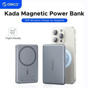 ORICO Kada 마그네틱 보조베터리 5000mAh/10000mAh PD22.5W 무선 magsafe용 슬림 휴대용 배터리 충전기