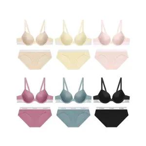 매장정품 게스 GUESS UNDERWEAR 화이트밴딩 스탠다드 브라 팬티 세트 OFWRP191SET 1166993