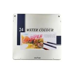 문화 수채 색연필 24칼라 팬시 전문가용 문구용 세트 샤프식