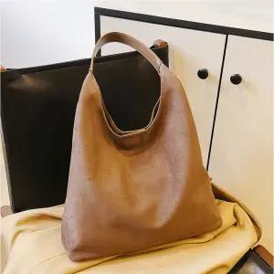 더 아르니 스웨이드 호보백 여성 숄더백 데일리 빅사이즈 가방(파우치 포함)