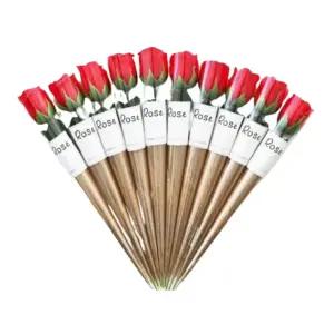 크라프트 비누 장미 1타 10개입/입학식/졸업식/단체/꽃다발/조화/학예회/발표회/축하/감사/기념일