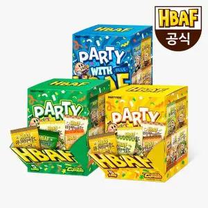 [HBAF][쓱7클럽][본사직영] 바프 아몬드 파티박스 옐로우/그린/블루 (허니버터 등 5가지맛 20g X 25봉)