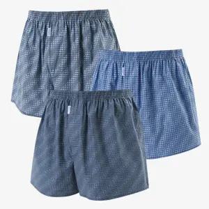 남성 체크 코튼 트렁크 팬티 3팩 HW-UW-2021