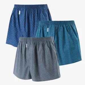 남성 바둑판 프린트 트렁크 팬츠 세트 HW-UW-2028