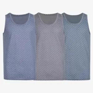 남성 도형패턴 깔끔한 런닝 이너웨어 3팩 HW-UW-6026