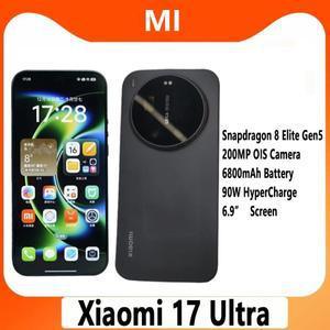 새로운 샤오미 17 울트라 스마트폰 중국 버전 6.9인치 스냅드래곤 8 엘리트 Gen5 AMOLED 라이카 200MP