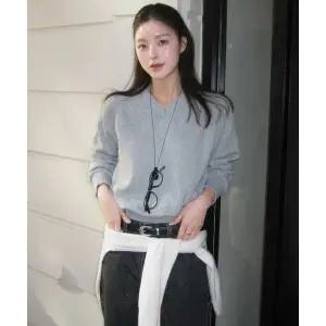 매장정품몽돌 MONGDOL 소프트 코튼 V넥 니트 탑 MDKT127_7 ColorsMDKT127106255