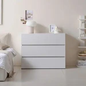 [유니콘]하나 3단 서랍장 1000 수납장 와이드서랍장 드레스룸 옷수납 거실수납장 거실장