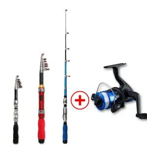 경량 소형 간편 계곡 여성 어린이 초보 입문용 미니 낚시대 펜대 세트용대 대세트 용품 루어대 채비 낚시릴