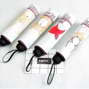 초경량 애니멀 자외선 차단 휴대용 초미니 3단 우산 암막 접이식 자동 수동_24513434