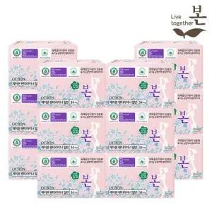 유기농 순면 유기농본 울트라슬림 생리대 팬티라이너 34P 12팩