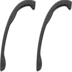 INOOMP 2pcs 스노보드 보호 막대 롱보드 스케이트보드 데크 보호대 가장자리 스트립 가드 블랙 오벌