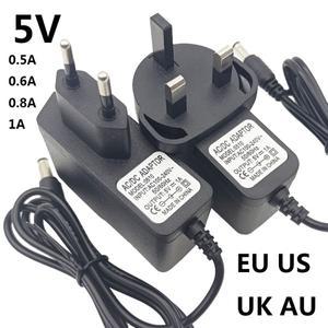 5v 전원 공급 장치 0.5a 1A 5 볼트 au uk 어댑터 변압기 500ma eu 미국 플러그