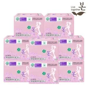 유기농 순면 유기농본 울트라슬림 생리대 롱팬티라이너 28P 8팩