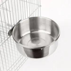 앵무새 스텐 모이통 대형 먹이통 물통 걸이형 밥그릇