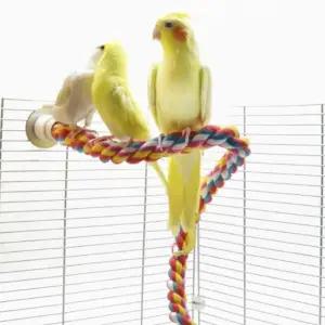 앵무새 컬러 횃대 1P 105cm 장남감 그네 휴식공간