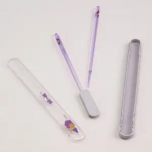 브롤스타즈 피크닉 젓가락 조용한 케이스 세트 쉘리 사무용품 젓가락 조용한