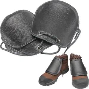 레누갈레이 중족근 보호대 보호용 안전 신발 부착 대부분의 작업화와 신발을 위한 끈이 달린 가죽 커버