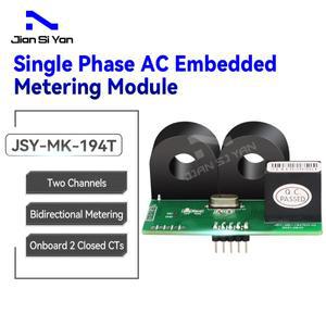 JSY-MK-194T 단상 2채널 양방향 Modbus TTL 전압 전류 센서  라우터용 에너지 측정 모듈