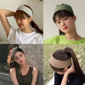 반다나 헤어밴드 여성 남성 스포츠 락팬 밴드