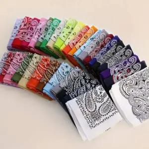 [셀러에이드]대형 반다나 스카프 헤어밴드 페이즐리