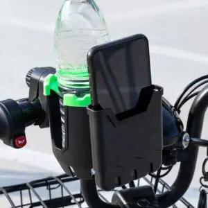 [셀러에이드]자전거 컵홀더 핸드폰거치대 라이딩 2in1