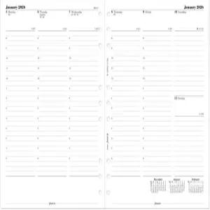 필로팍스 캘린더 다이어리 리필 데스크팩스 예약이 있는 주간 보기 백서 영어 2026년 (C68612-26)