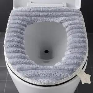 양변기 시트커버 극세사 골지 쿠션 변기카바 따뜻한 패드