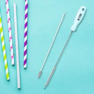 [모두모아]빨대세척솔 2종세트 틈새청소 브러쉬 닦는솔 긴세척솔 젖병솔 젖병세척솔 텀블러세척솔 세척솔