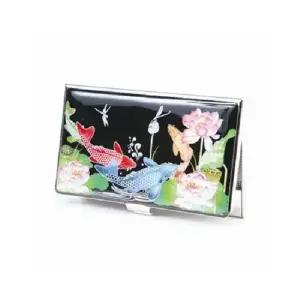 SM)나전 자개명함케이스 연꽃잉어 남자명함지갑 명함지갑선물 고급명함지갑