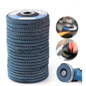 5/10PCS 40/60/80120 그릿 그라인딩 휠 앵글 샌딩 디스크 녹 제거 도구 용 Dremel 연마 115/125mm