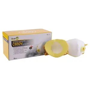 크린탑 안면부여과식 방진마스크 C650VWB 10개입