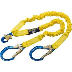 3M DBI-SALA 6 Shockwave2 1 1516 폴리에스터 튜브형 웹 트윈 레그 타이오프 충격 흡수 랜야드 스냅 훅 및