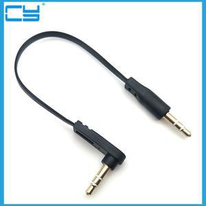 숏 10CM 3.5MM 남성-남성 90도 직각 Aux 오디오 케이블 라인