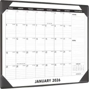 2026년 대형 책상 달력 매트 포함 KOPEESY 22인치 x 17인치 1월부터 2027년 6월까지 18개의 입 가정 및