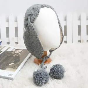 니트 방울 귀도리 귀덮개 겨울 여성