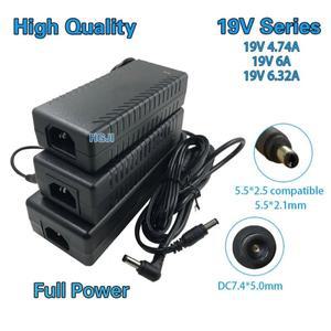 AC 노트북 전원 어댑터 충전기 범용 19V 4.74A 6A 6.32A DC5.5 x 2.5 7.4x5.0mm