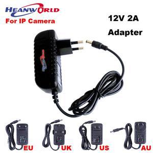 DC 어댑터 AC 100V-240V 컨버터 12V 2A EU US UK AU 플러그 2000mA 전원 공급 장치 유럽