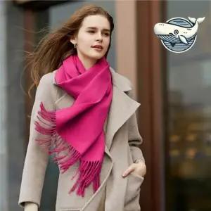 가벼운 캐시미어 머플러 여성용 롱 스카프