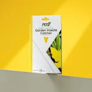페스트세븐가든트랩(10매입) 작은 화분 뿌리파리 날파리 총채벌레 약 퇴치