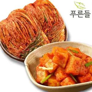[푸른들] 양념한가득 남도식 포기김치 5kg + 깍두기 5kg