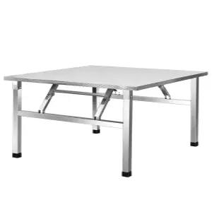 스테인리스 접이식테이블 캠핑식탁 휴대용 야외용 폴딩 접이식 차박 식탁 바베큐