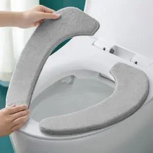 붙이는 쿠션 변기시트 극세사 겨울 변기커버